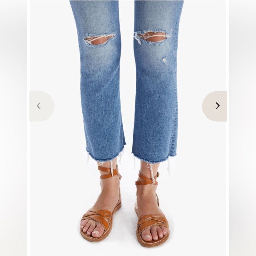 MOTHER DENIM The Hustler Ankle Fray Jeans in Understudy - Picture 7 of 14
